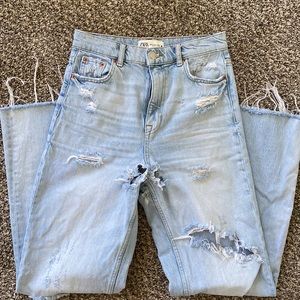 ZARA high rise denim